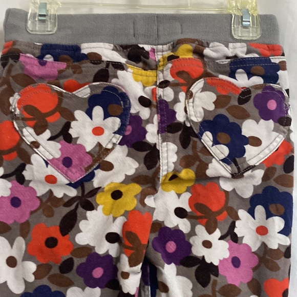 Mini Boden Floral Velveteen Pants - Picture 3 of 7